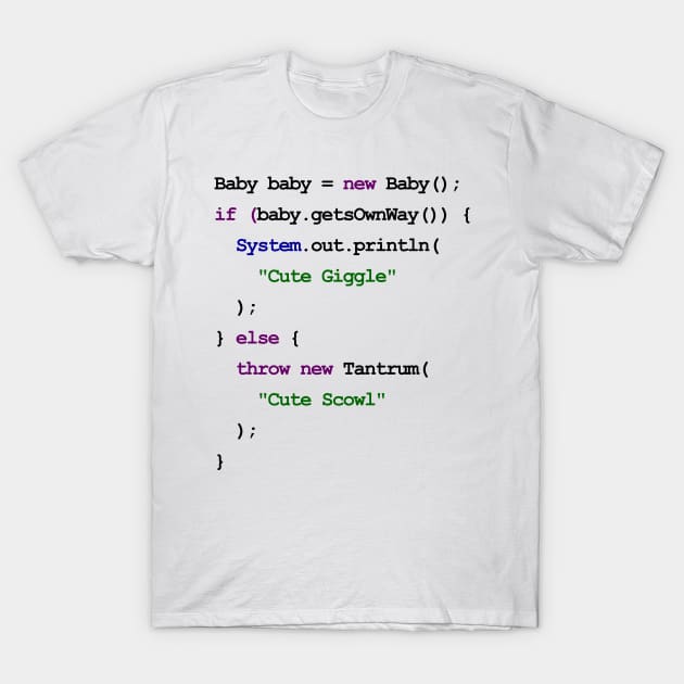 Java Code New Baby T-Shirt by arianekh